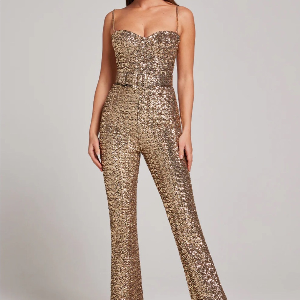 Rose Gold Sequin Jumpsuit